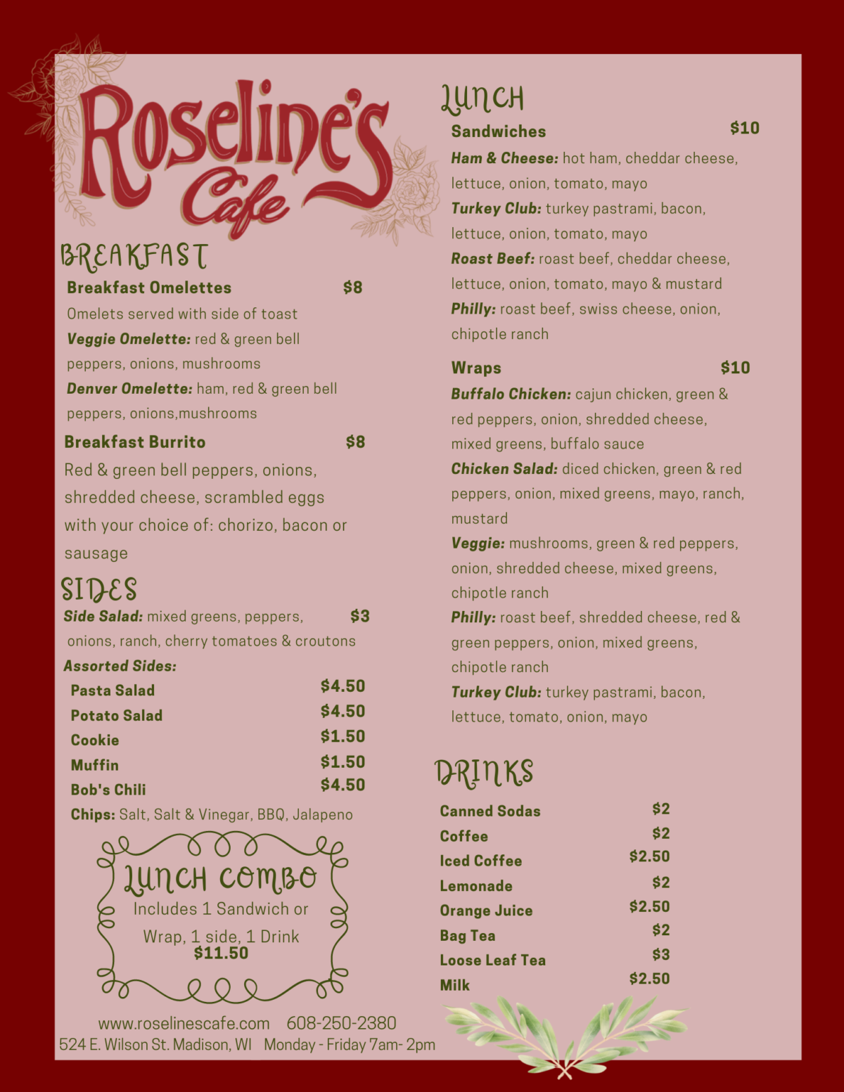 Roseline's Cafe :: Specials